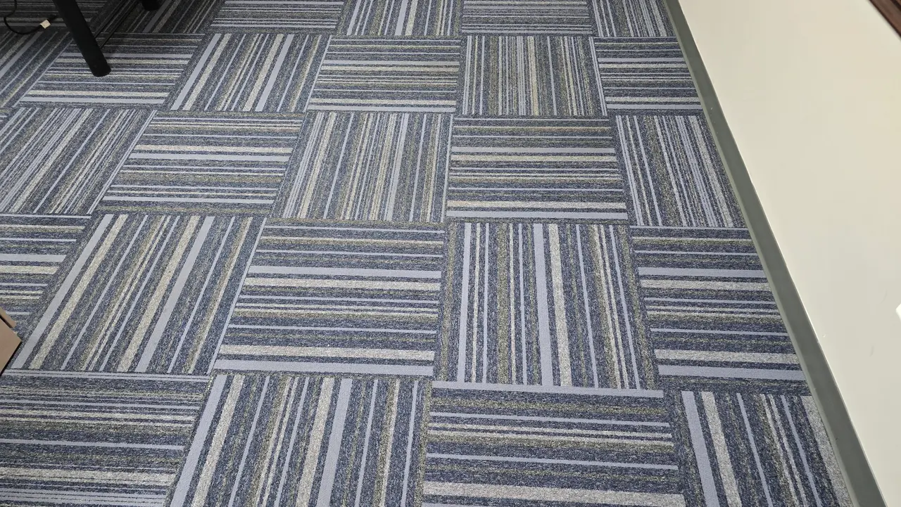 Classroom carpet cleaned with our low-moisture process at the Triangle, VA church